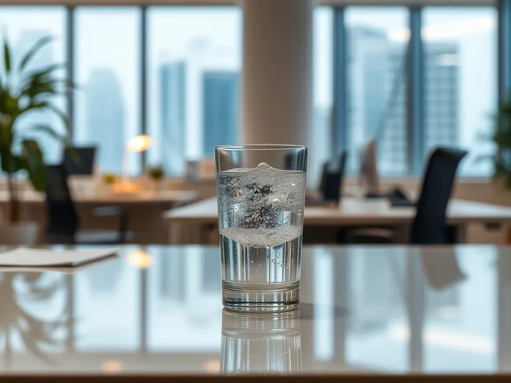 dystrybutor wody w nowoczesnym biurze